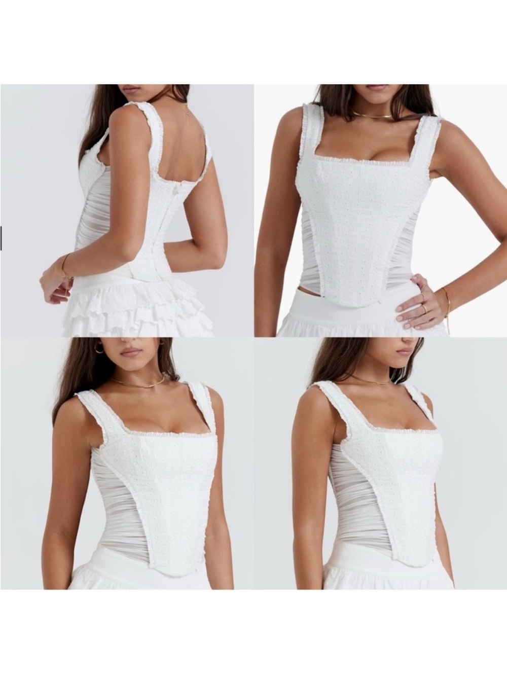 ❤️‍🔥Firm Price❤️‍🔥House of CB Catalina White corset - Picture 10 of 13